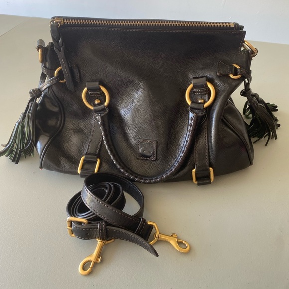 Black Dooney & Bourke leather satchel - Picture 1 of 6